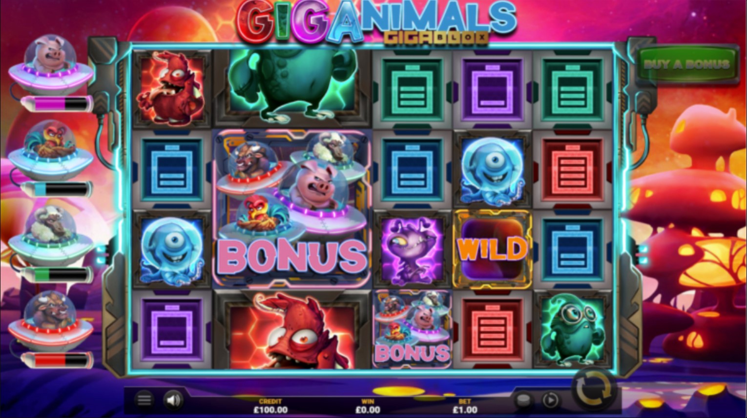 Giganimals Gigablox: The Exciting Online Casino Slot Game